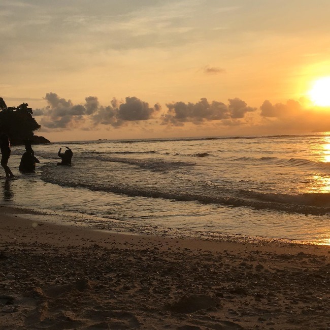 Sunset di Lampung Teluk Kiluan