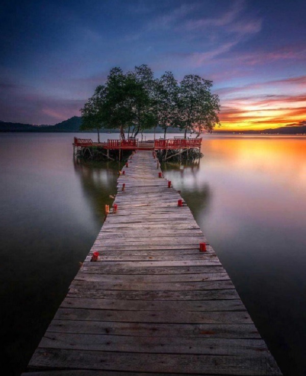 Sunset di Lampung Pantai Dewi Mandapa